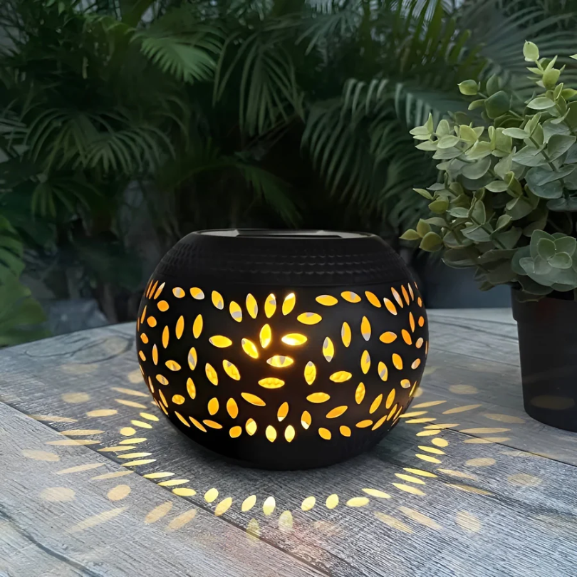 Solar Lantern Outdoor Dusk to Dawn Sensor Garden Light