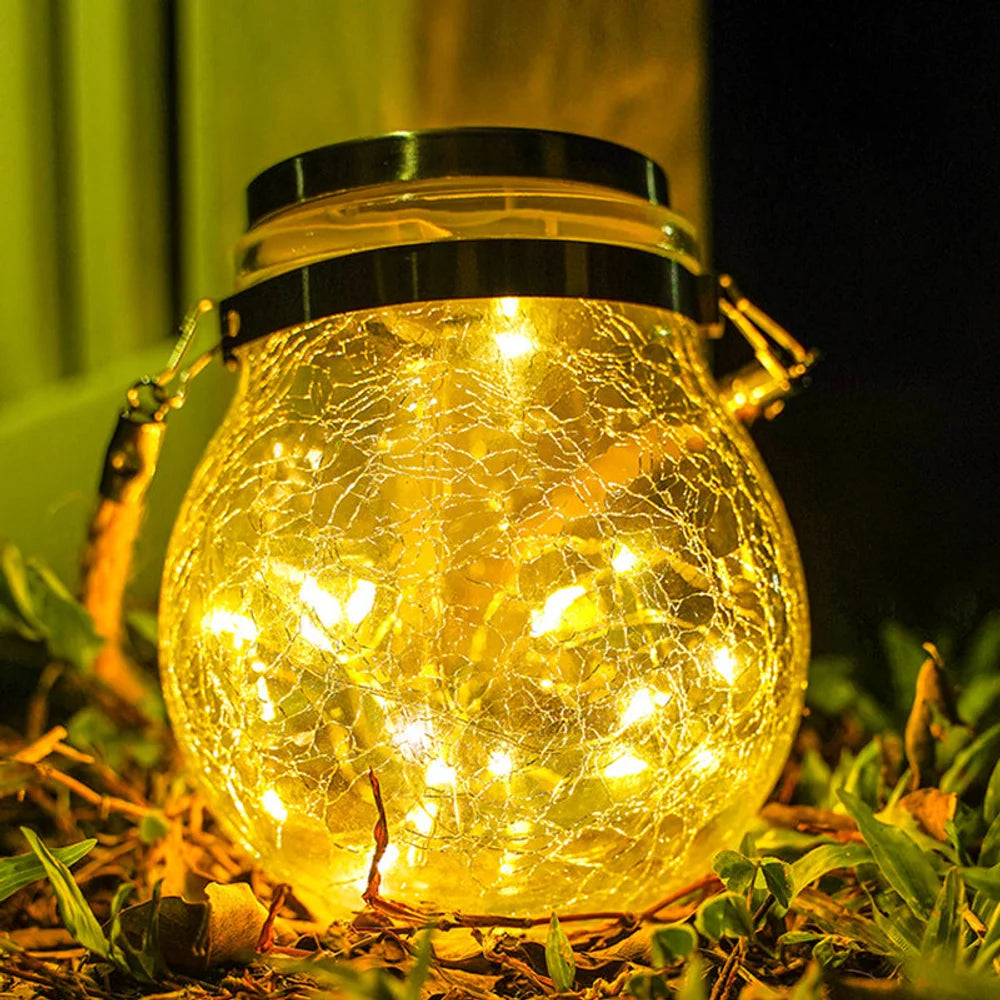 Solar Outdoor Lantern Waterproof LED Hanging Light