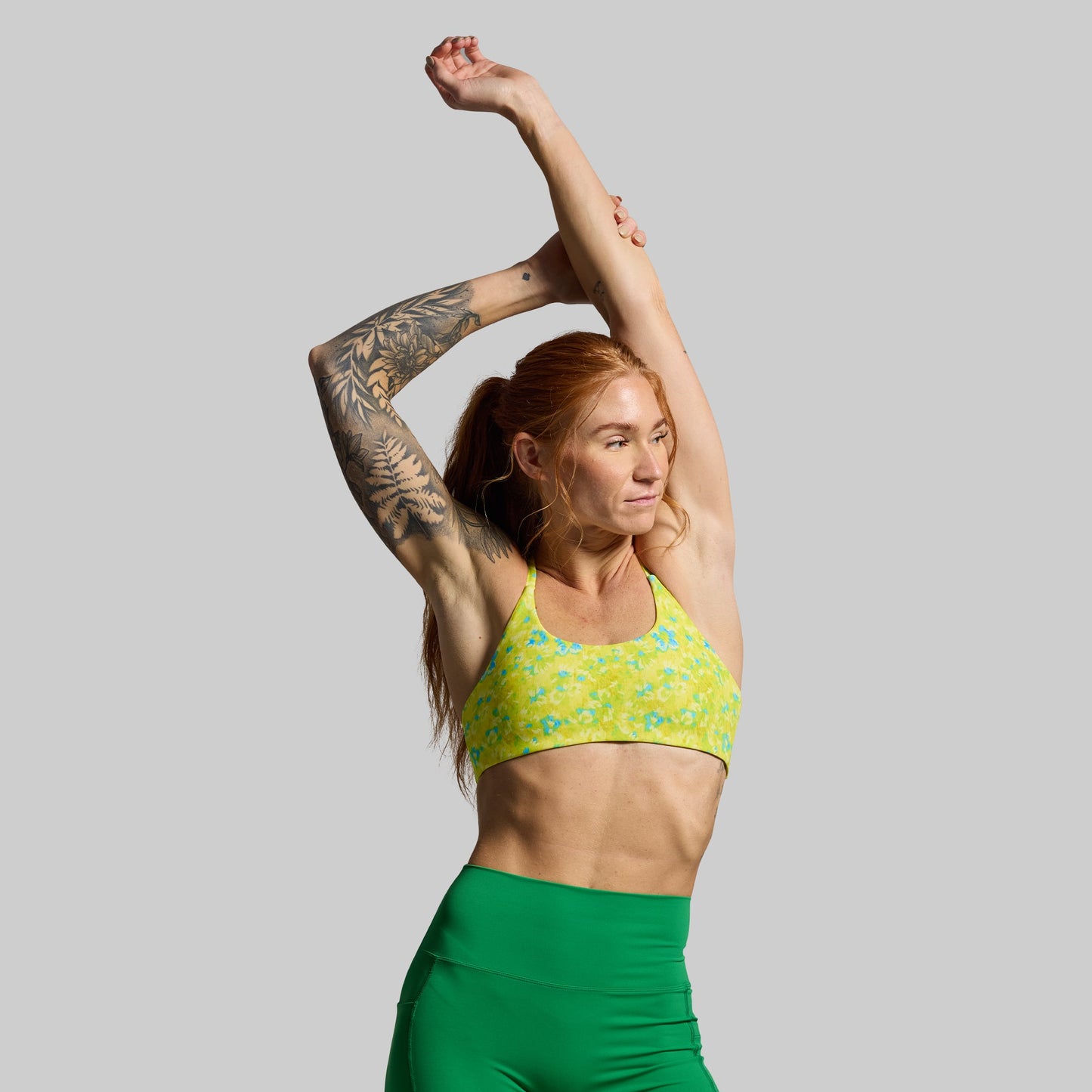 Serenity Sports Bra (Lime Splash)