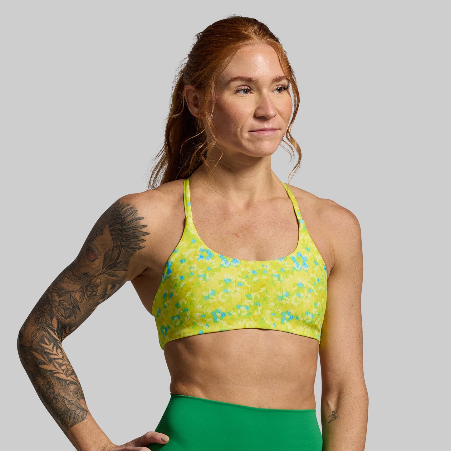Serenity Sports Bra (Lime Splash)