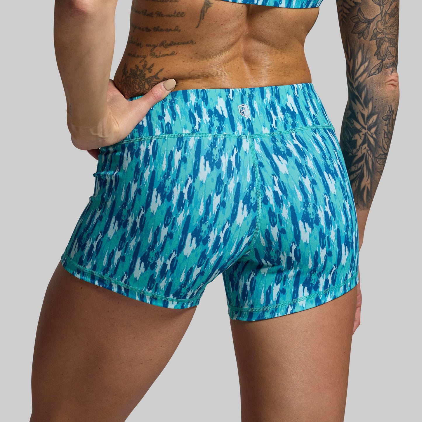 Double Take Booty Short (Waterfall)