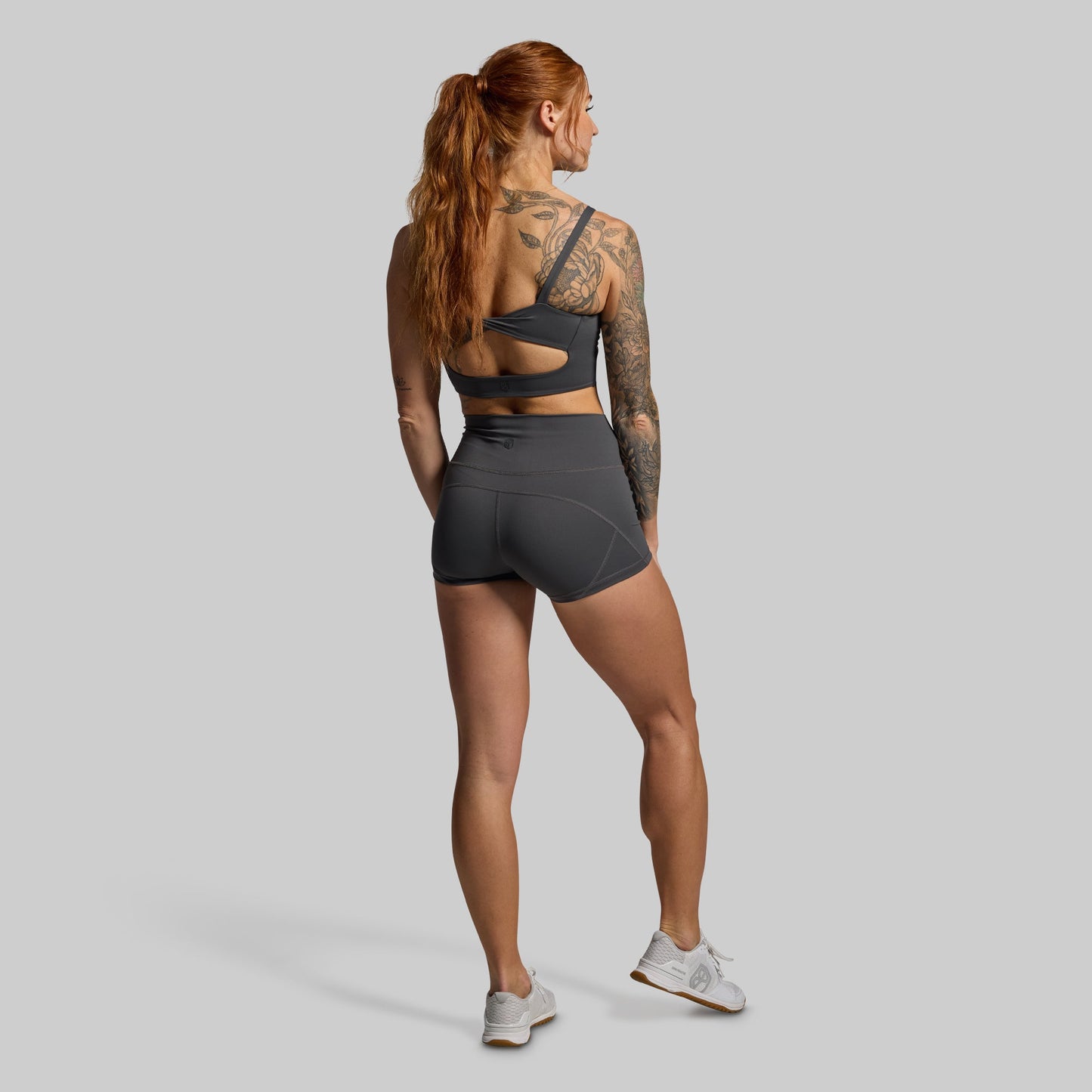Your Go To Booty Short Set (Gunmetal)