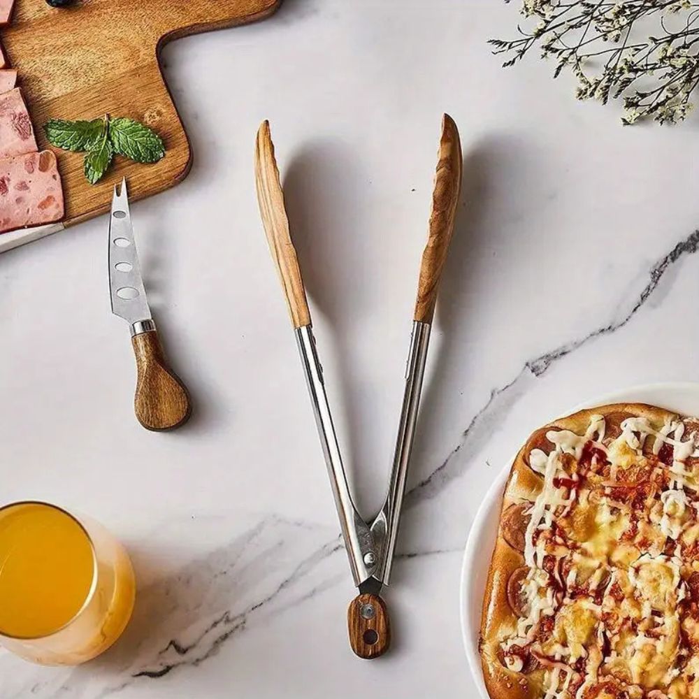 Kitchen Tongs Set with Ergonomic Grip and Heat Resistant Design
