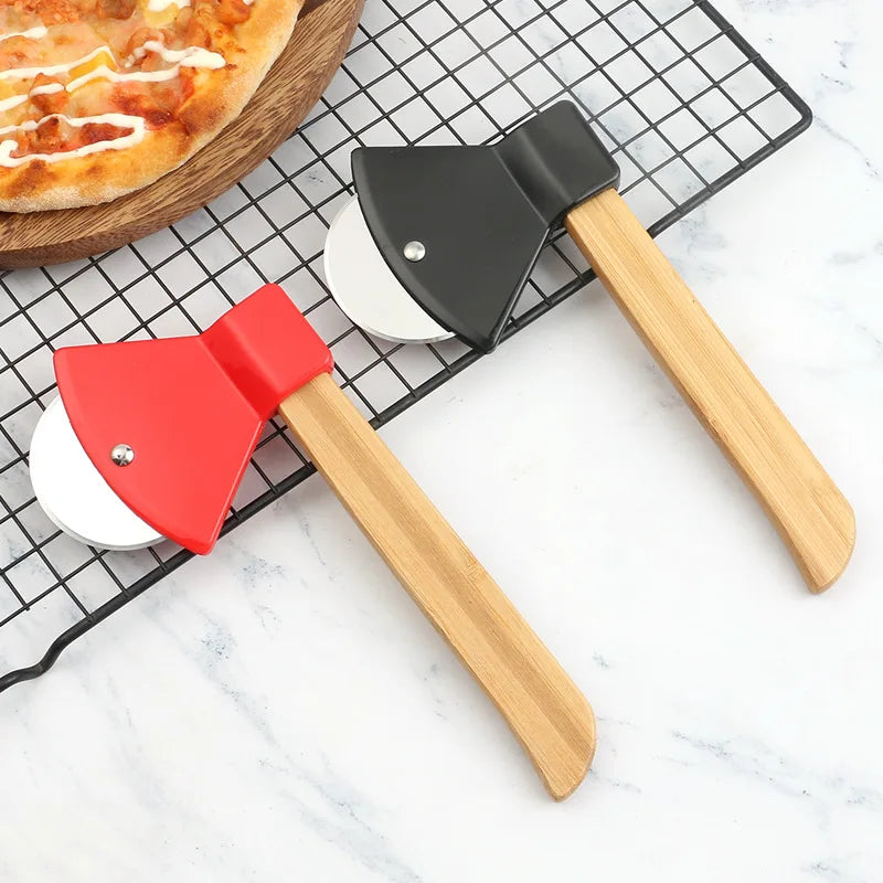 Pizza Cutter Wheel Axe Shape Manual Handheld Kitchen Tool