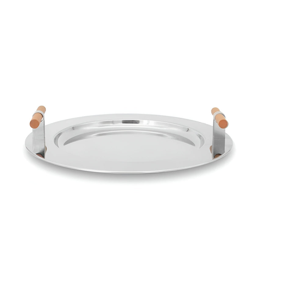 Durable Serving Tray Round with Handles & Stylish Design