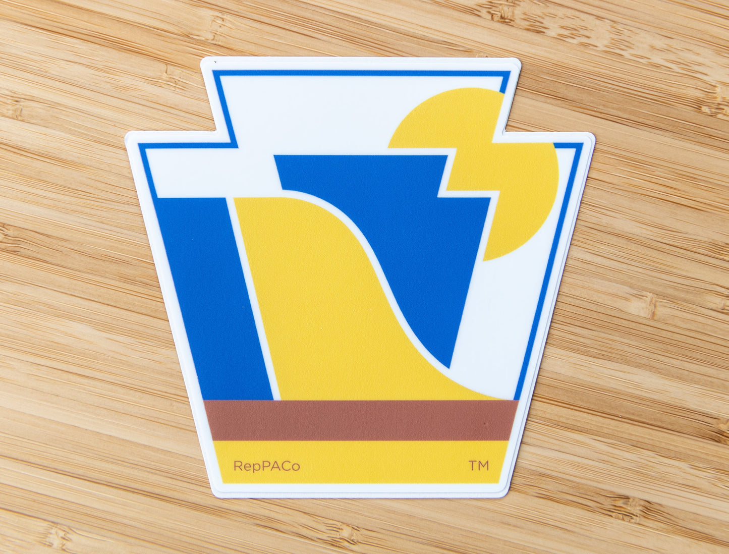 RepresentPA Pennsylvania Sticker | Keystone-Shaped