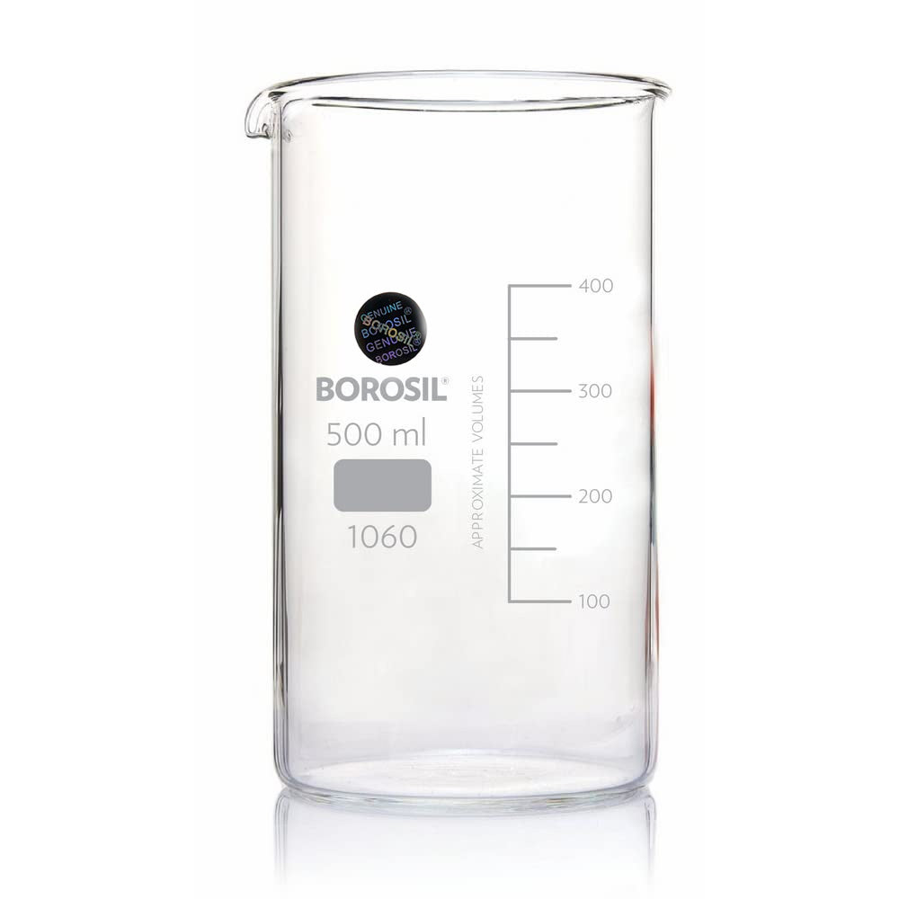 Beaker Tall Form With Spout Glass Borosil