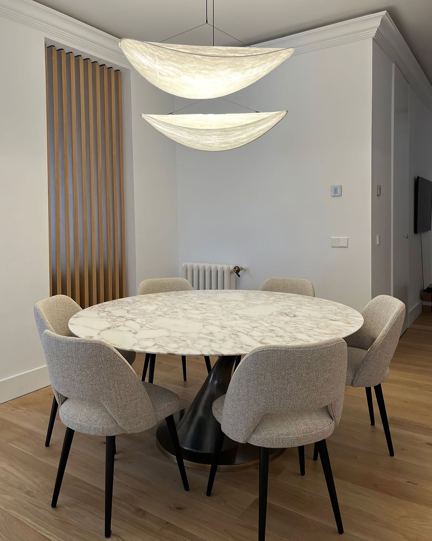 Minimalist Soft Shade Pendant Lights With Diffused Glow
