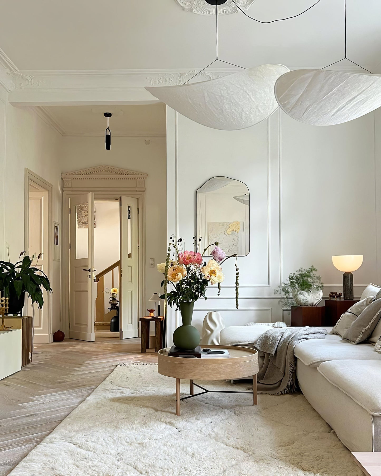 Minimalist Soft Shade Pendant Lights With Diffused Glow
