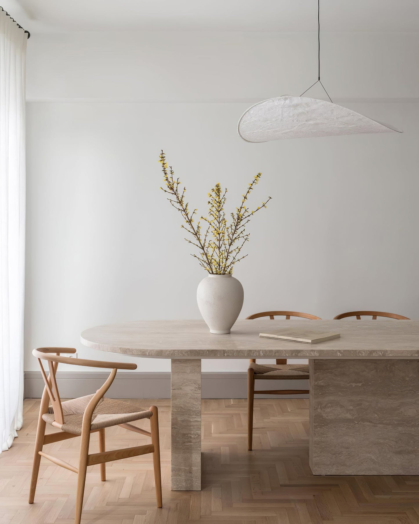 Minimalist Soft Shade Pendant Lights With Diffused Glow