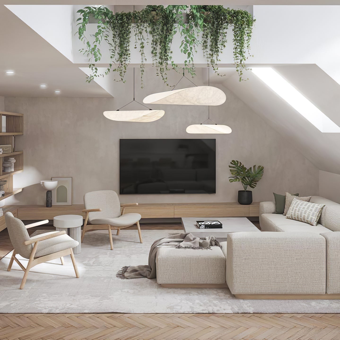 Minimalist Soft Shade Pendant Lights With Diffused Glow