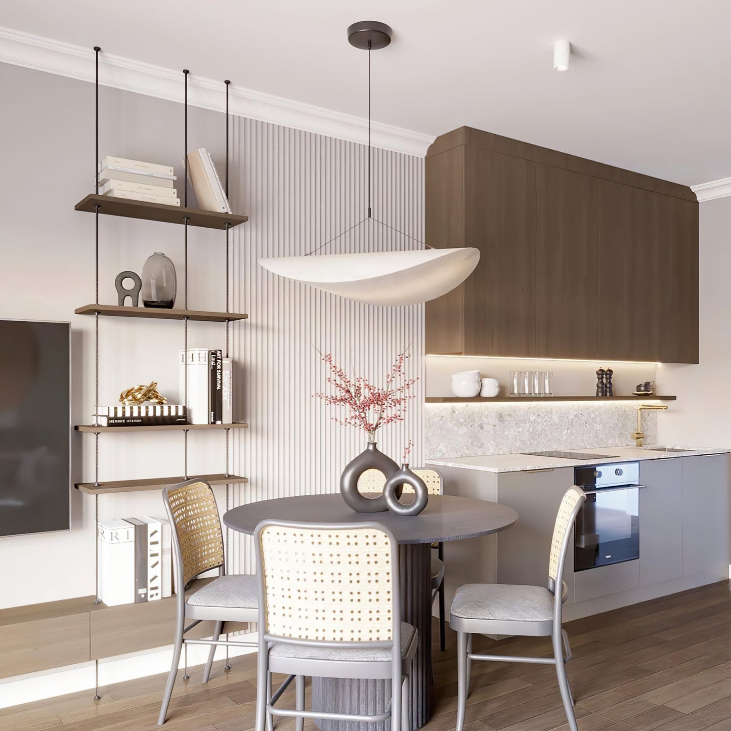 Minimalist Soft Shade Pendant Lights With Diffused Glow