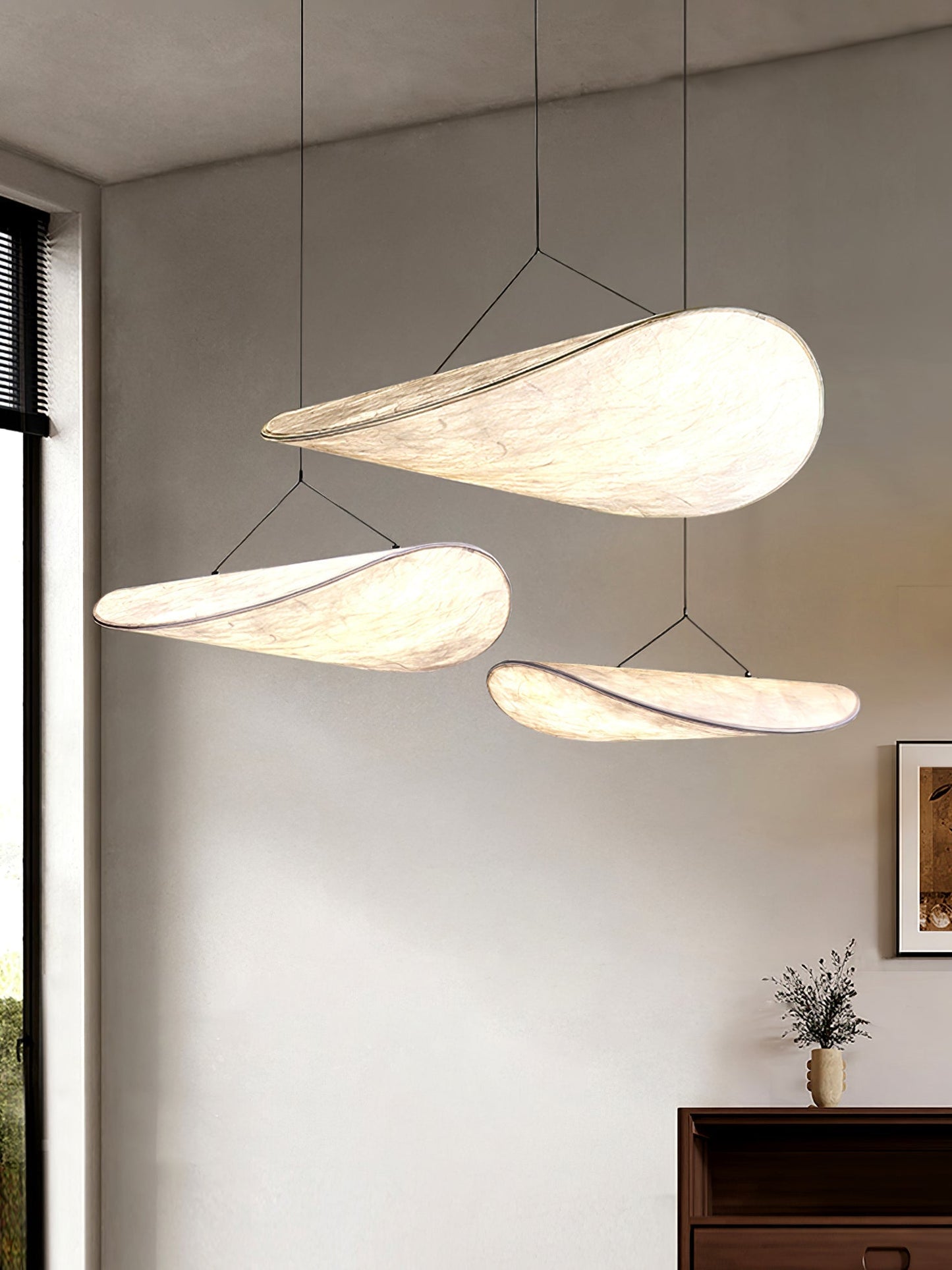 Minimalist Soft Shade Pendant Lights With Diffused Glow