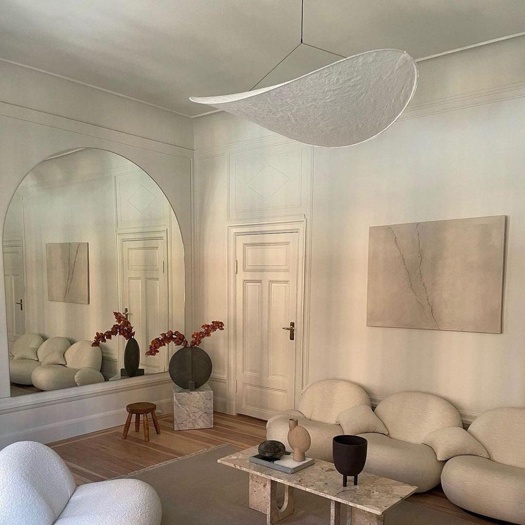 Minimalist Soft Shade Pendant Lights With Diffused Glow