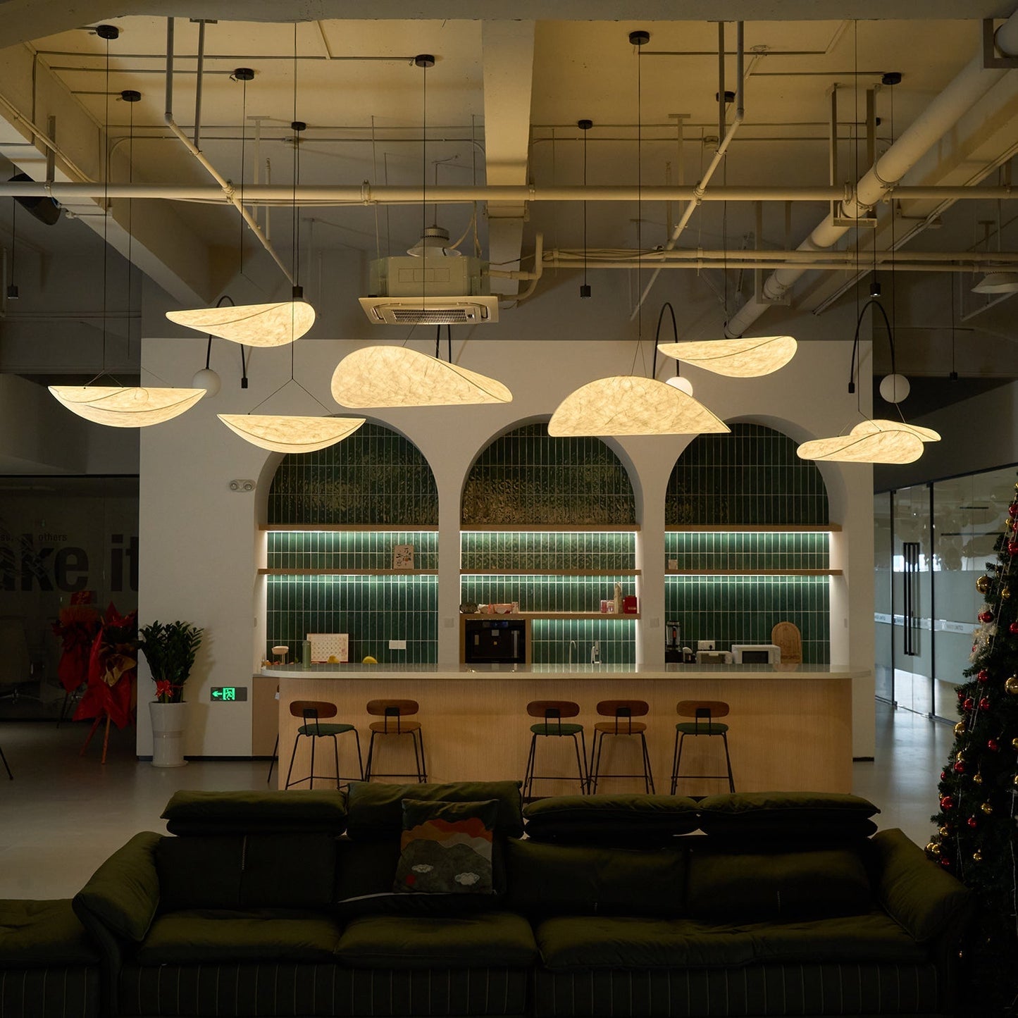Minimalist Soft Shade Pendant Lights With Diffused Glow