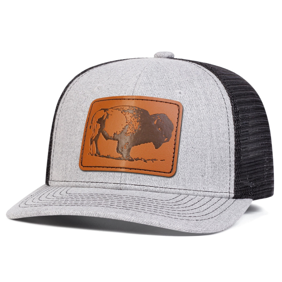 The Wild Mustang: Nature-Inspired Leather Patch Hat | Unisex Outdoor Baseball Cap