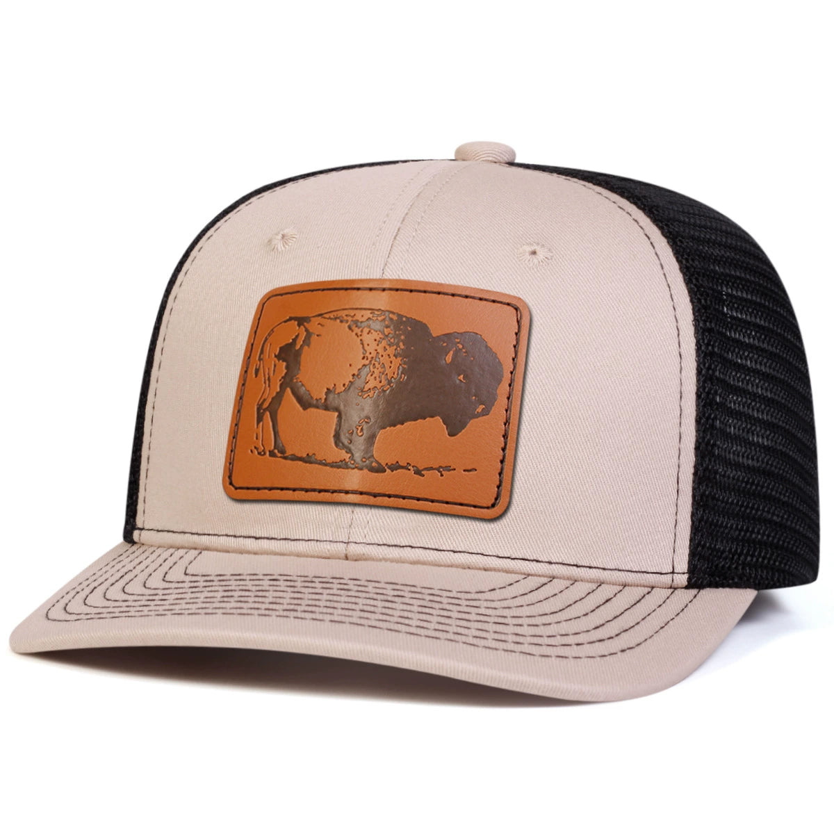 The Wild Mustang: Nature-Inspired Leather Patch Hat | Unisex Outdoor Baseball Cap