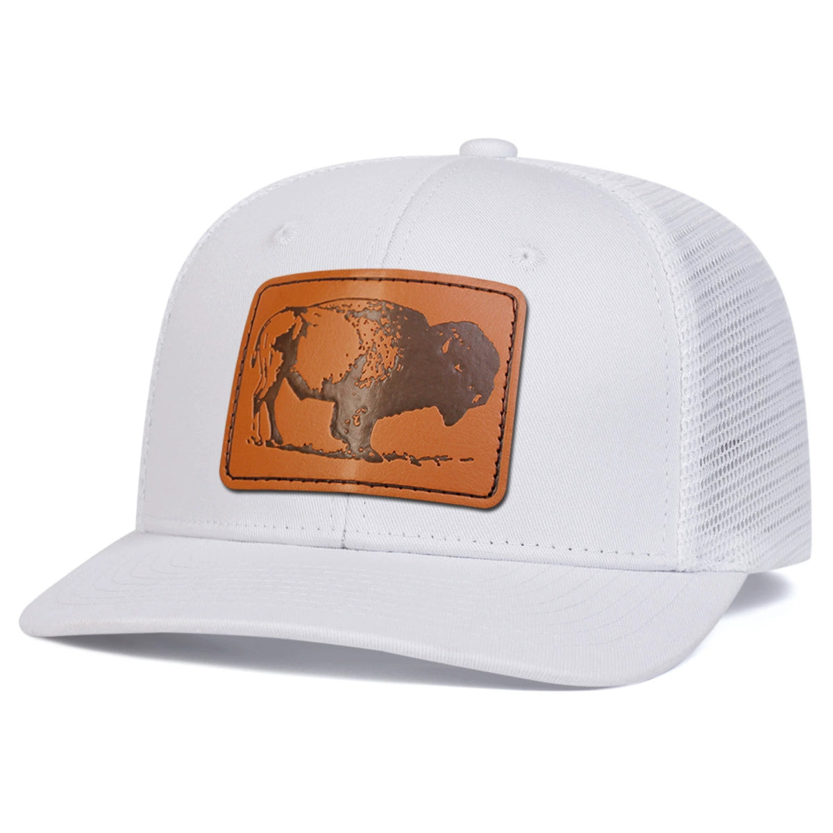 The Wild Mustang: Nature-Inspired Leather Patch Hat | Unisex Outdoor Baseball Cap