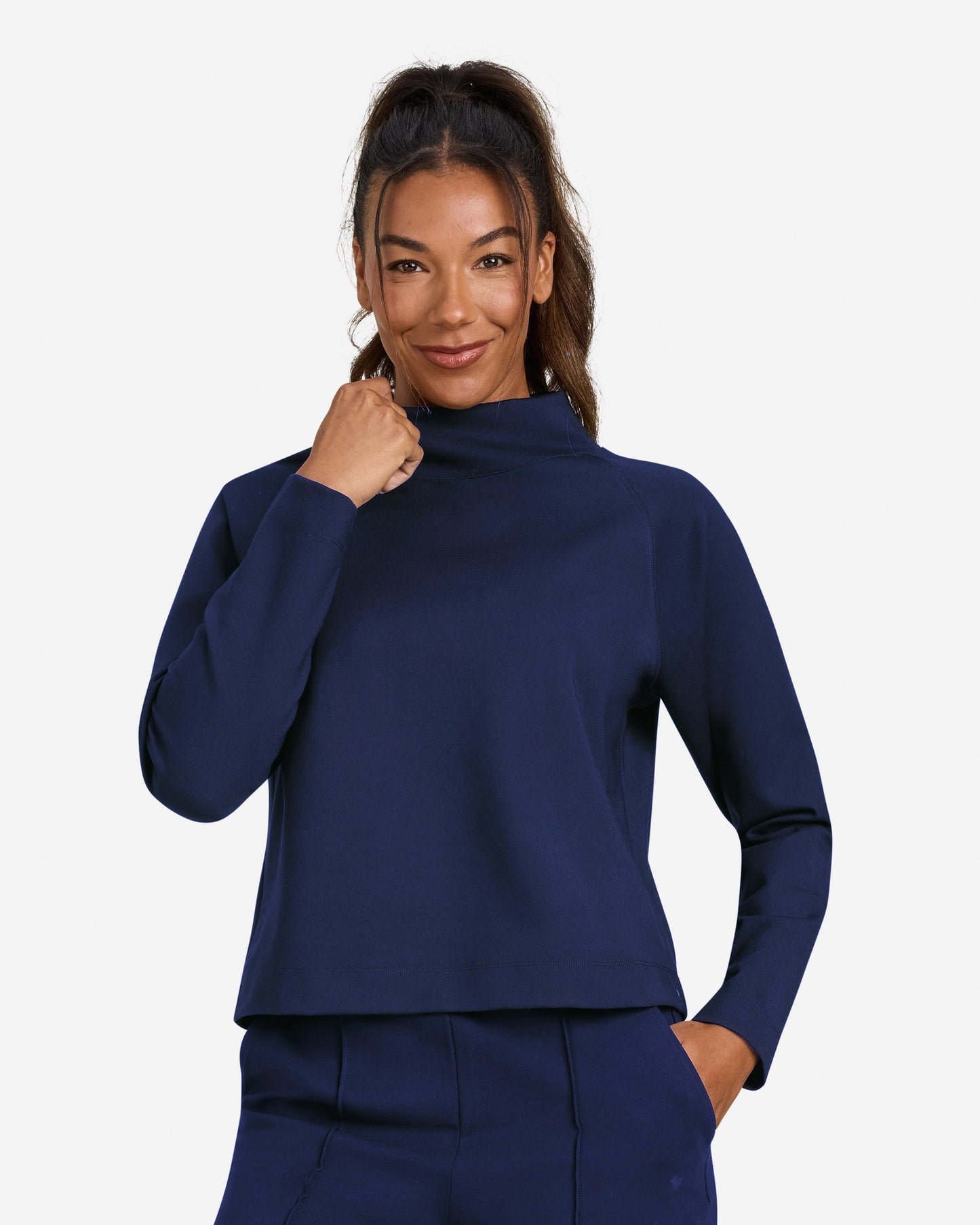 Tour Mockneck - Dark Navy