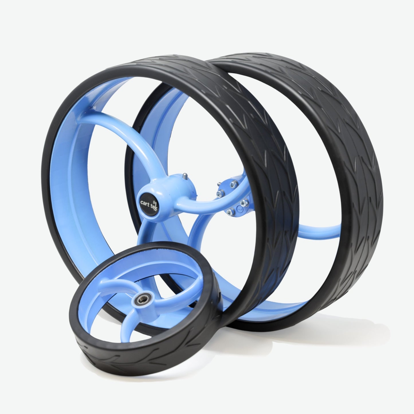 Cart Tek Colored Trolley Wheels