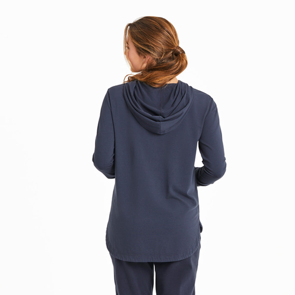 Women's Groovy Hello Sunshine Crusher-FLEX Hoodie Tunic - 129420