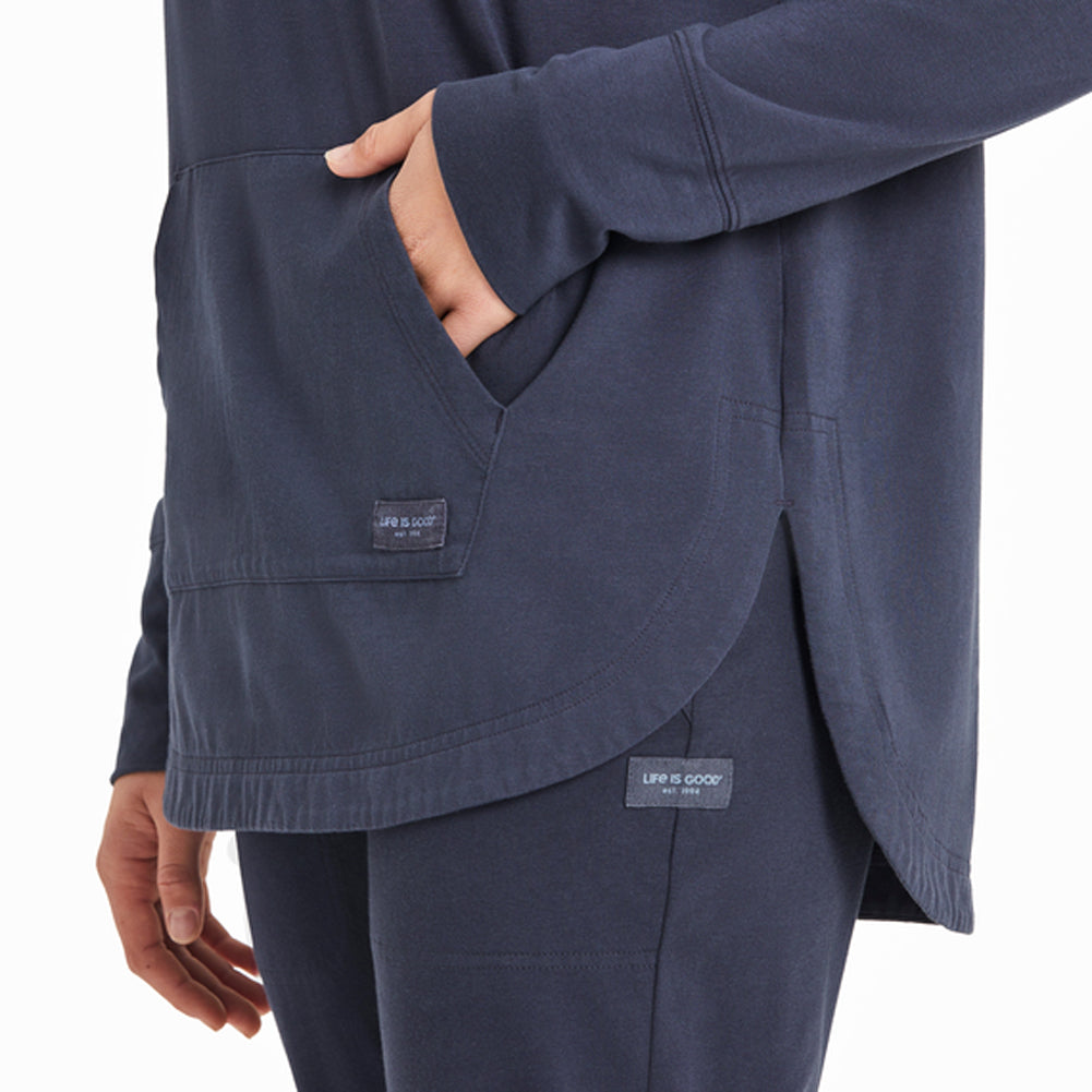 Women's Groovy Hello Sunshine Crusher-FLEX Hoodie Tunic - 129420