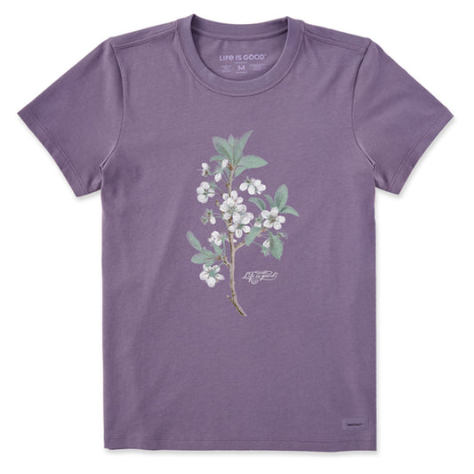 Women's Antique Plum Blossom Painting Short Sleeve Tee - 129120