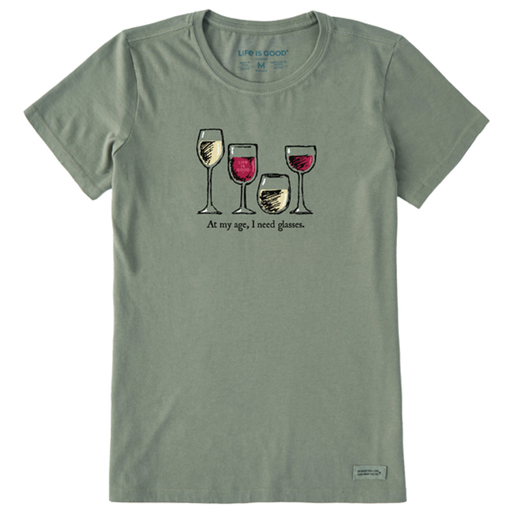 Women's I Need Wine Glasses Short Sleeve Tee - 112088