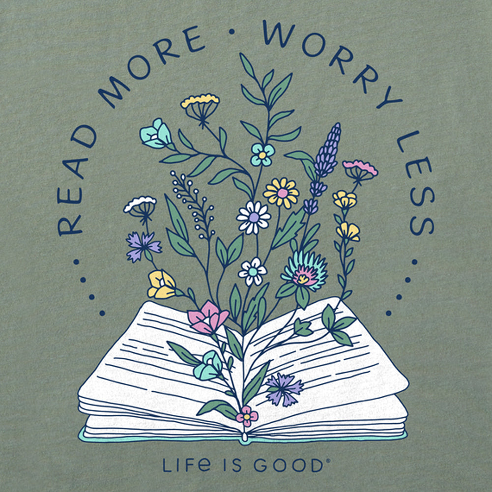 Women's Read More Flower Book Short Sleeve Tee - 129243