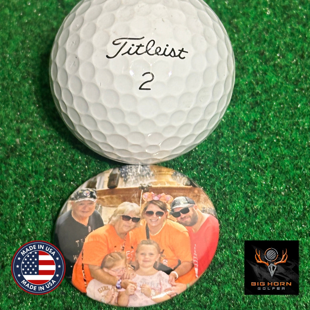 Custom Magnetic Golf Ball Markers - Set of 6