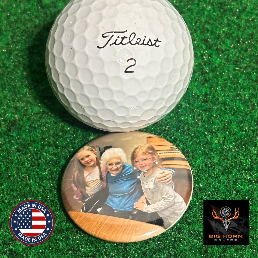 Custom Magnetic Golf Ball Markers - Set of 6