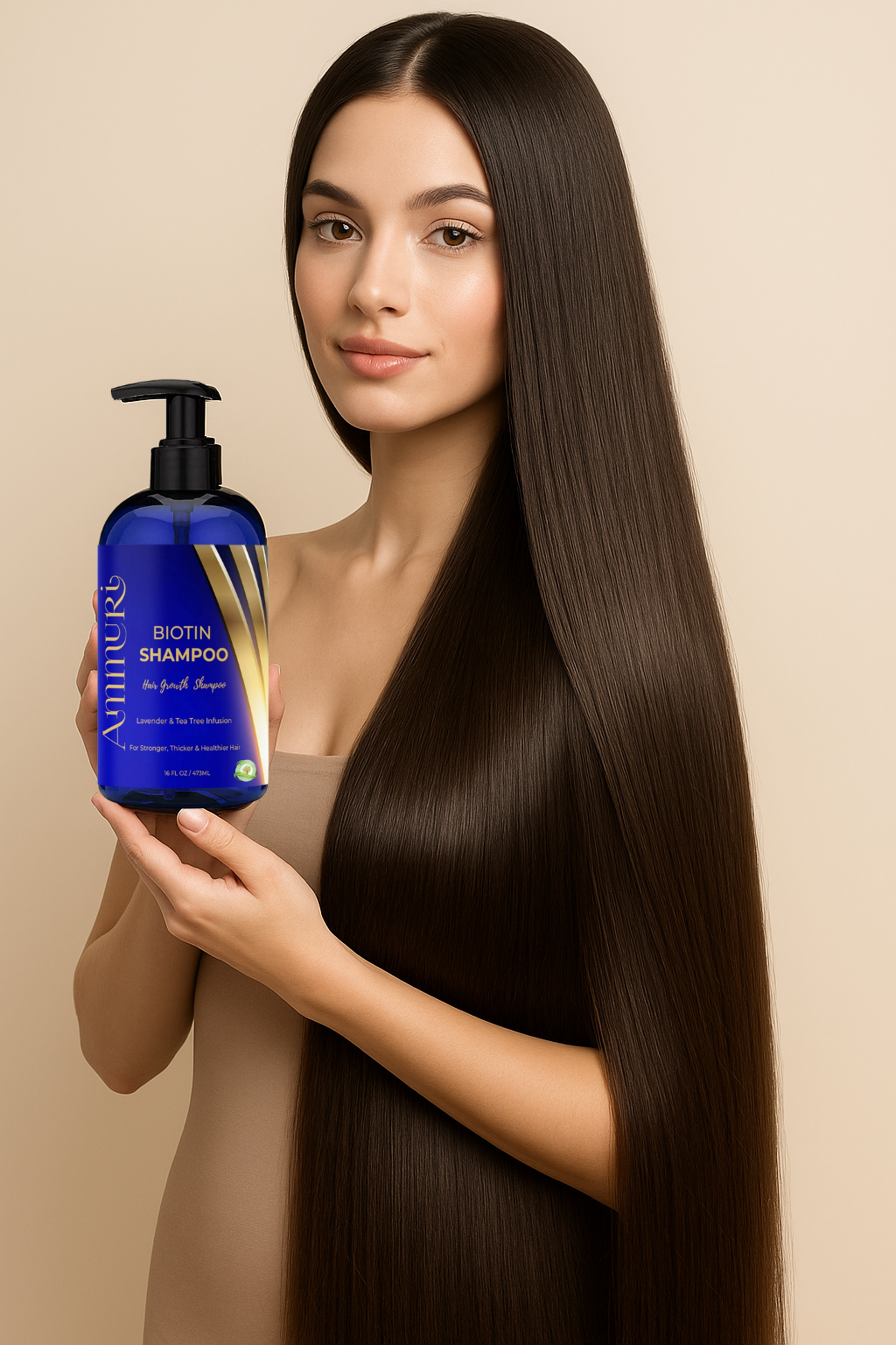 Ammuri Biotin Shampoo – DHT Blocker for Thicker Hair | Set of 2 x 473ml