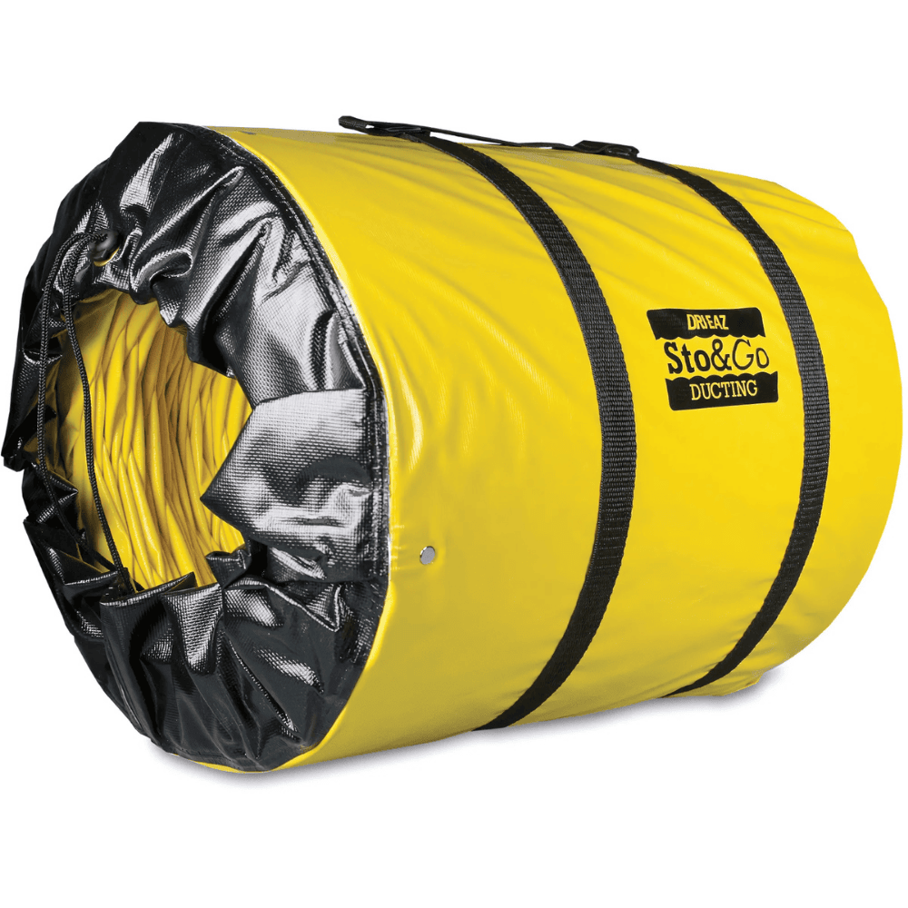 Dri-Eaz Sto & Go 7.6m Ducting with Carry Case – For Vortex Airmover & DefendAir HEPA 500