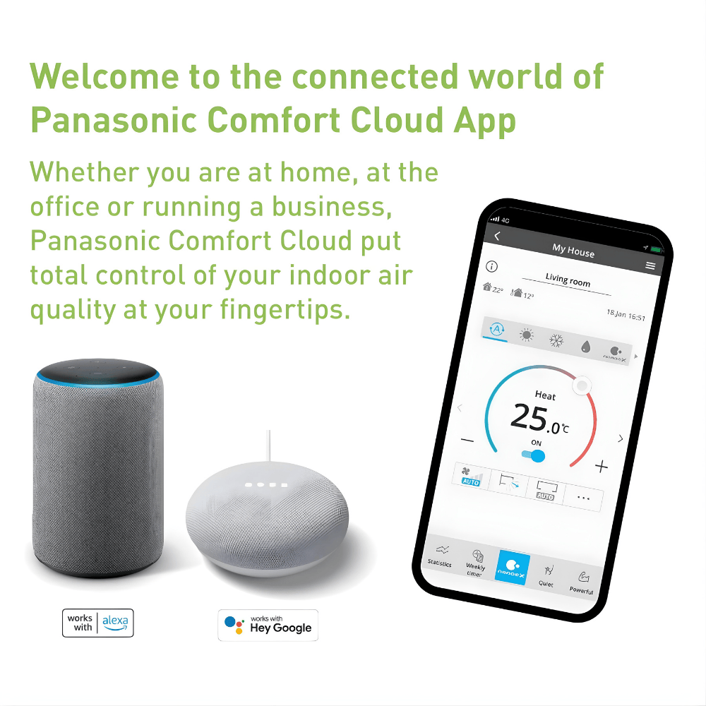 Panasonic Etherea Wall-Mounted Single Room Split System - 2.0kW