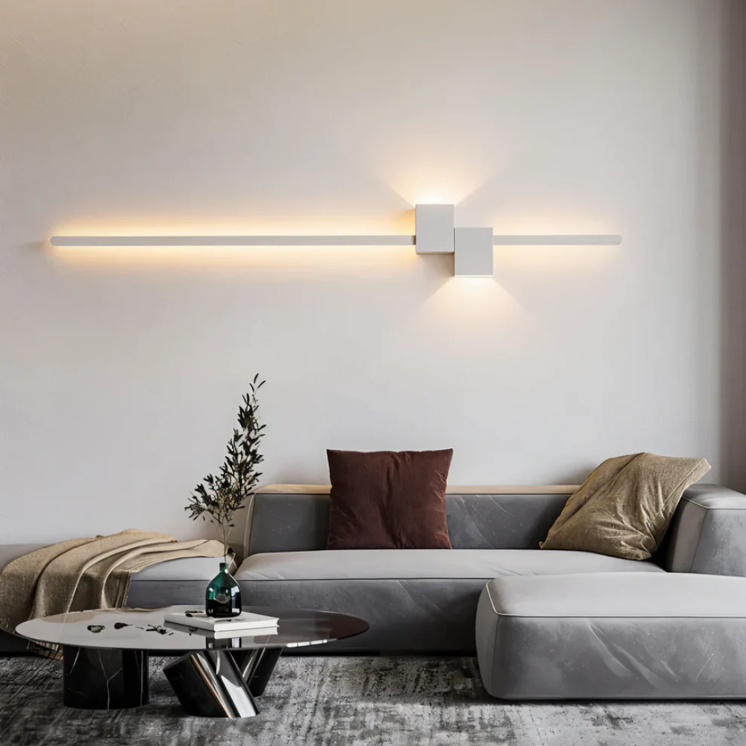 Modern Linear LED Wall Light With Up And Down Glow