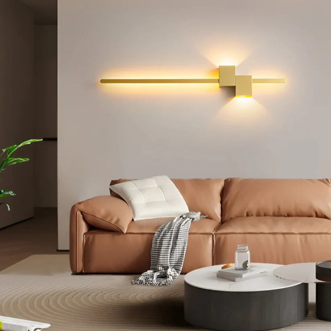 Modern Linear LED Wall Light With Up And Down Glow