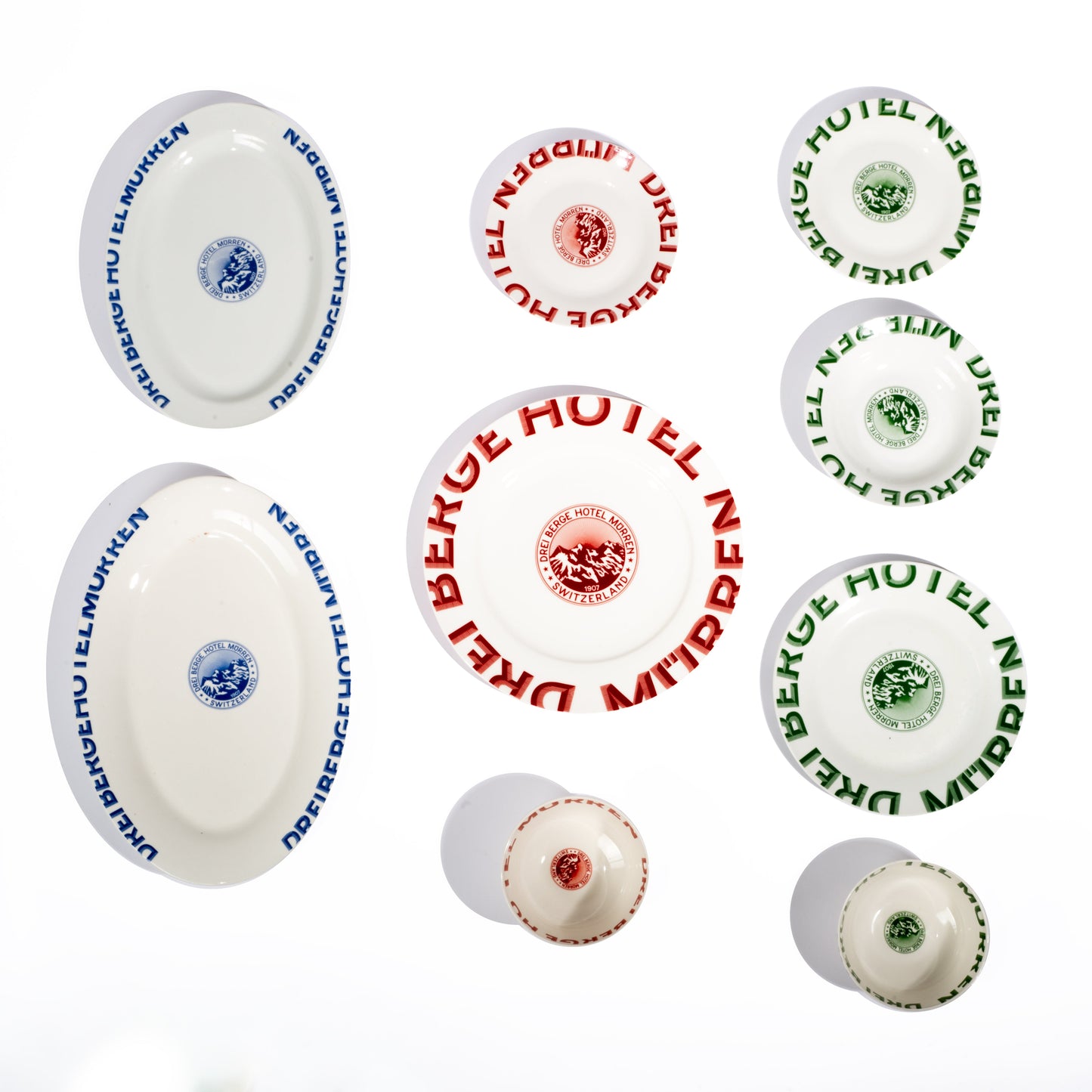 Drei Berge Oval Plate