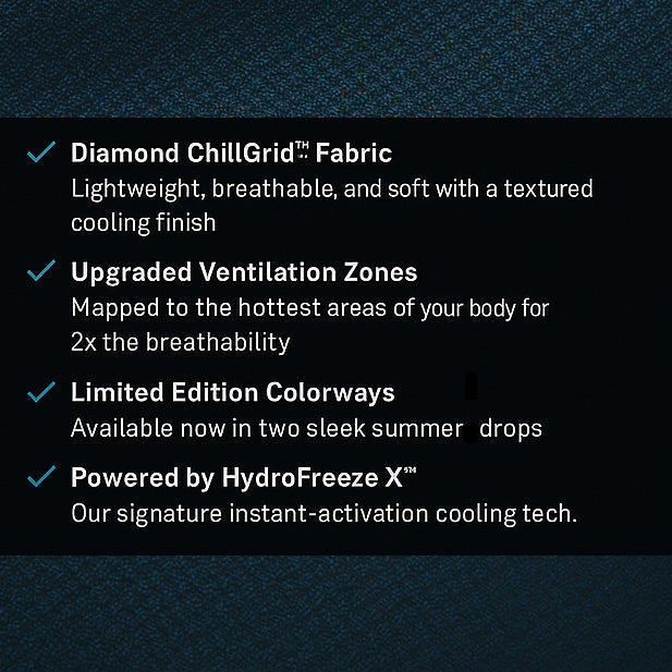 Men's Vortex Vent™ Cooling Crew Neck T-Shirt 2.0 - ChillGrid™