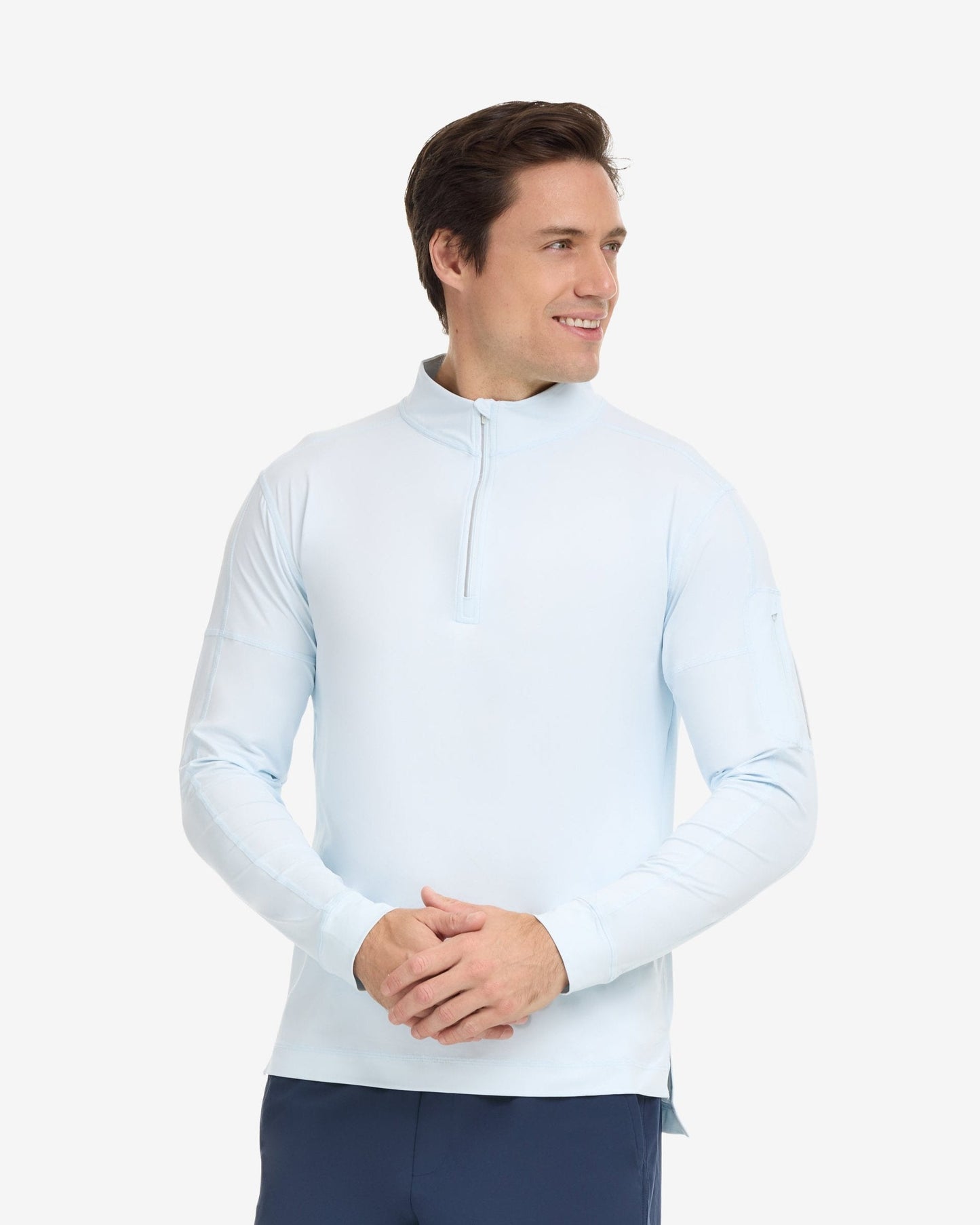 MEN'S MOCK ZIP TOP (12001)