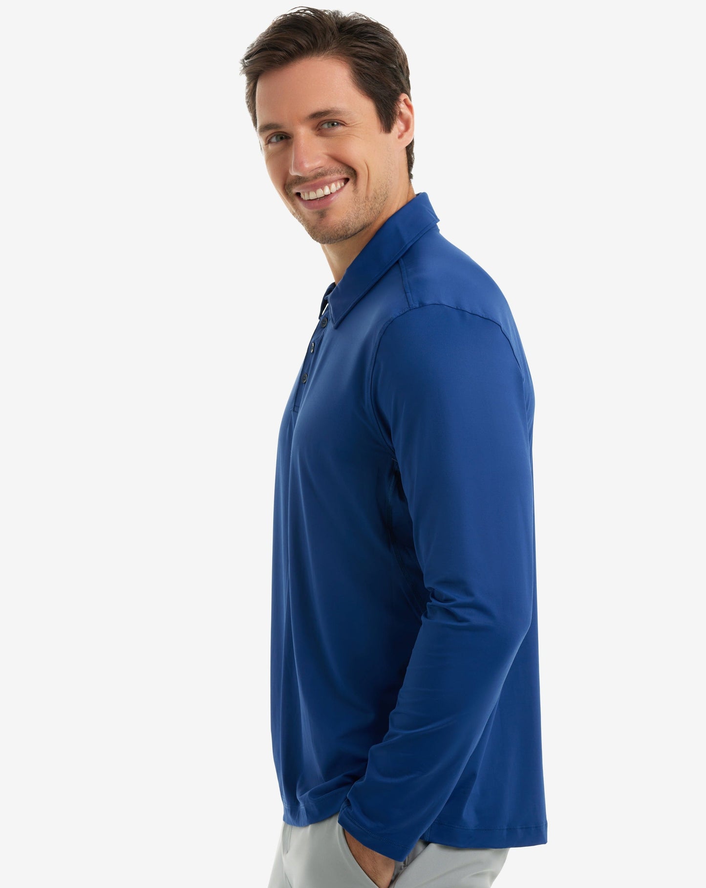MEN'S LONG SLEEVE COLLARED SHIRT (12004)