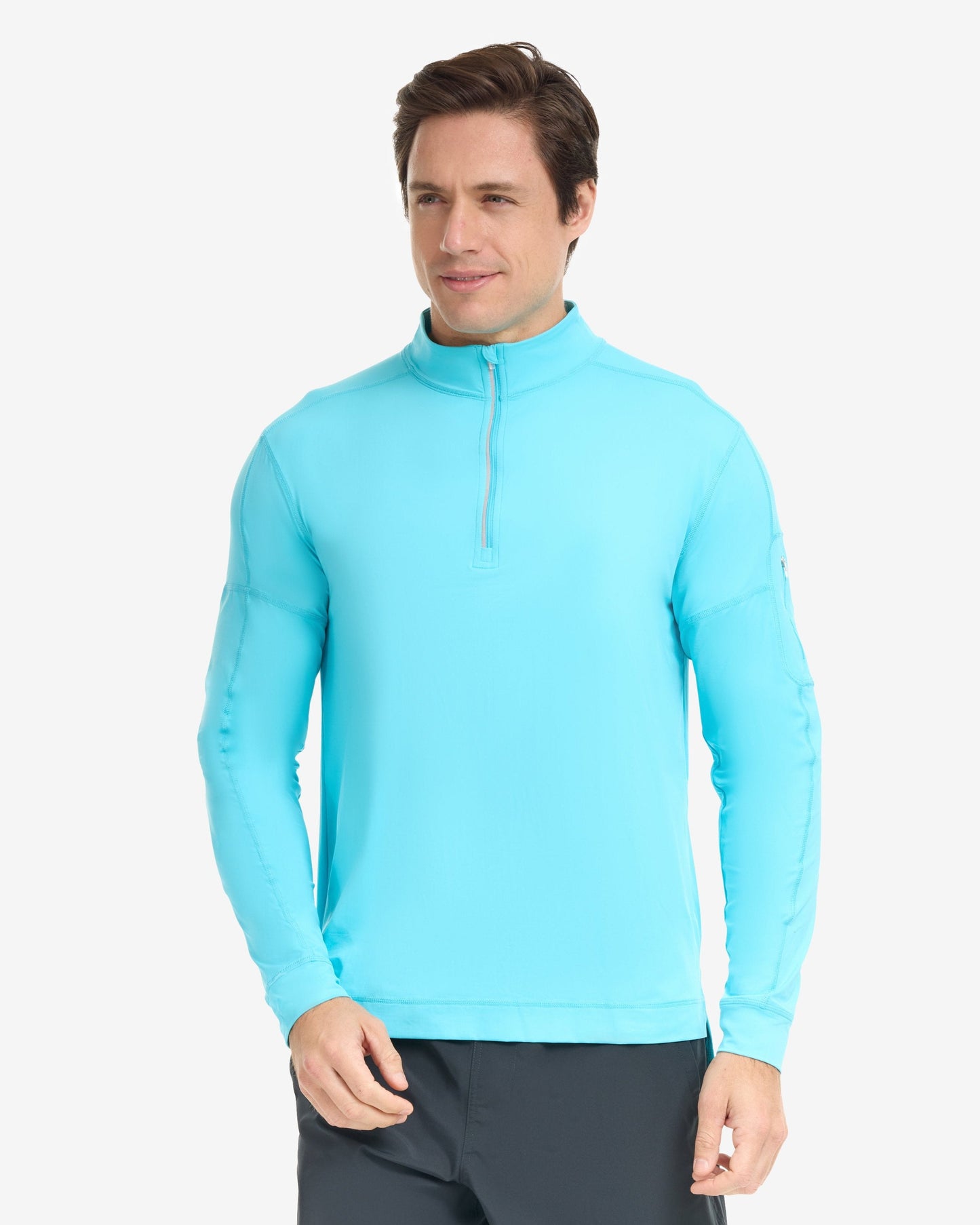 MEN'S MOCK ZIP TOP (12001)