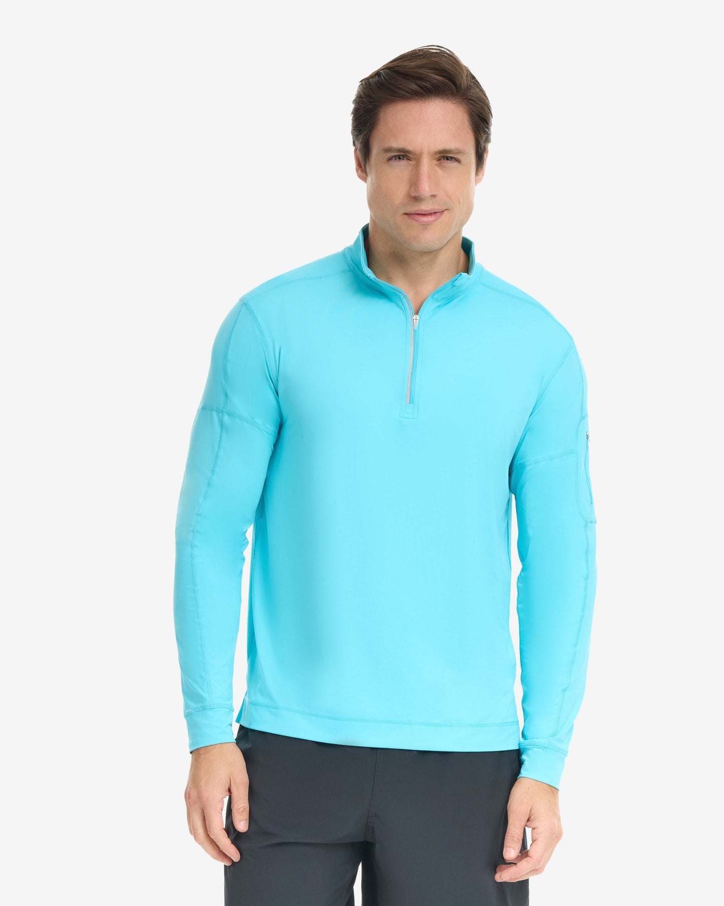 MEN'S MOCK ZIP TOP (12001)