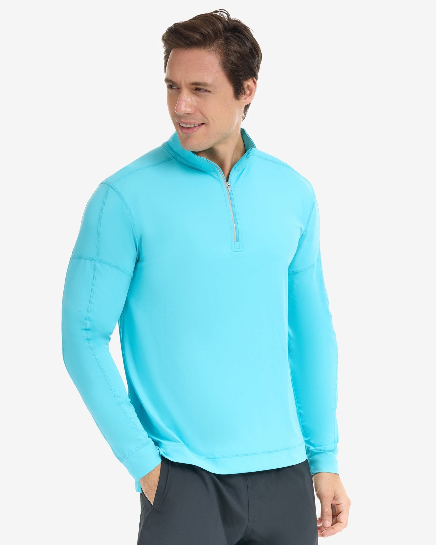 MEN'S MOCK ZIP TOP (12001)