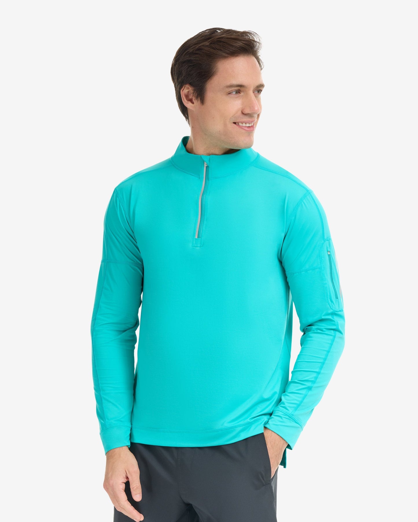 MEN'S MOCK ZIP TOP (12001)