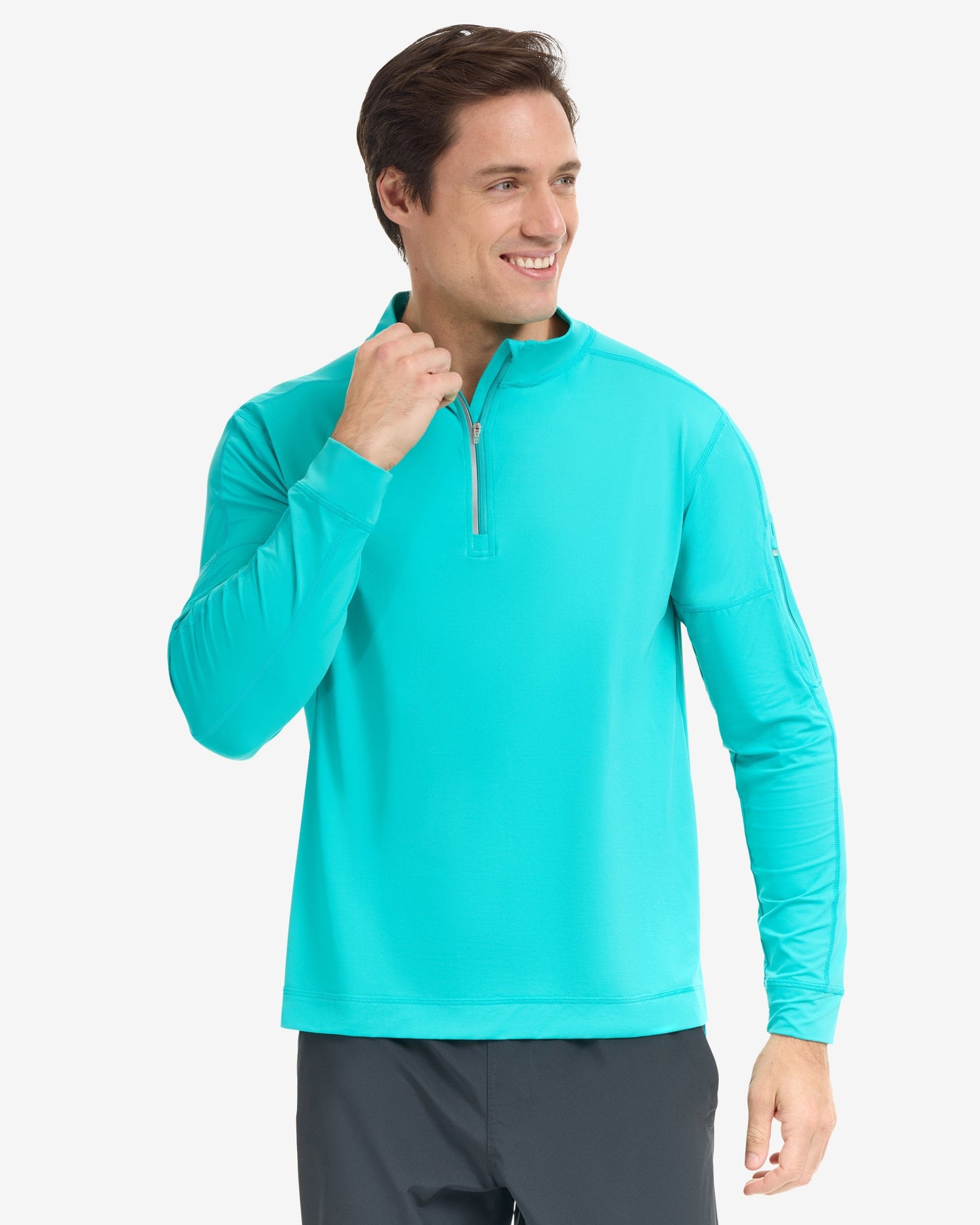 MEN'S MOCK ZIP TOP (12001)
