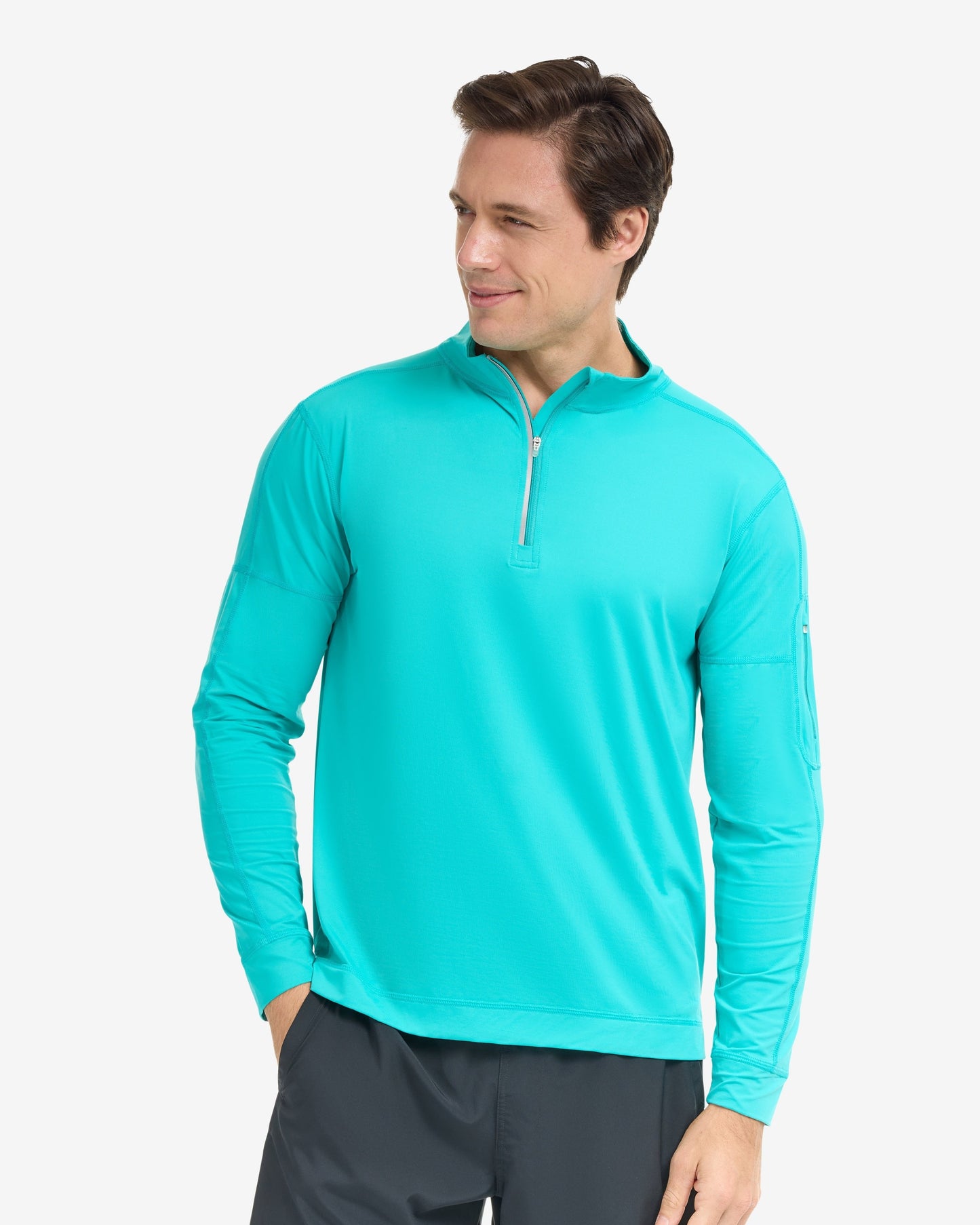 MEN'S MOCK ZIP TOP (12001)