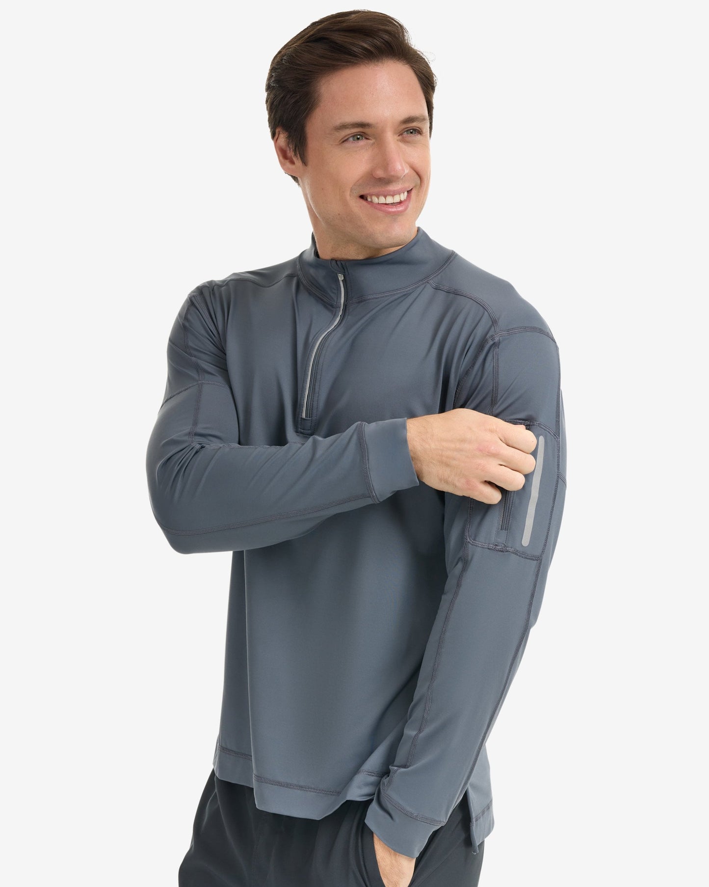 MEN'S MOCK ZIP TOP (12001)