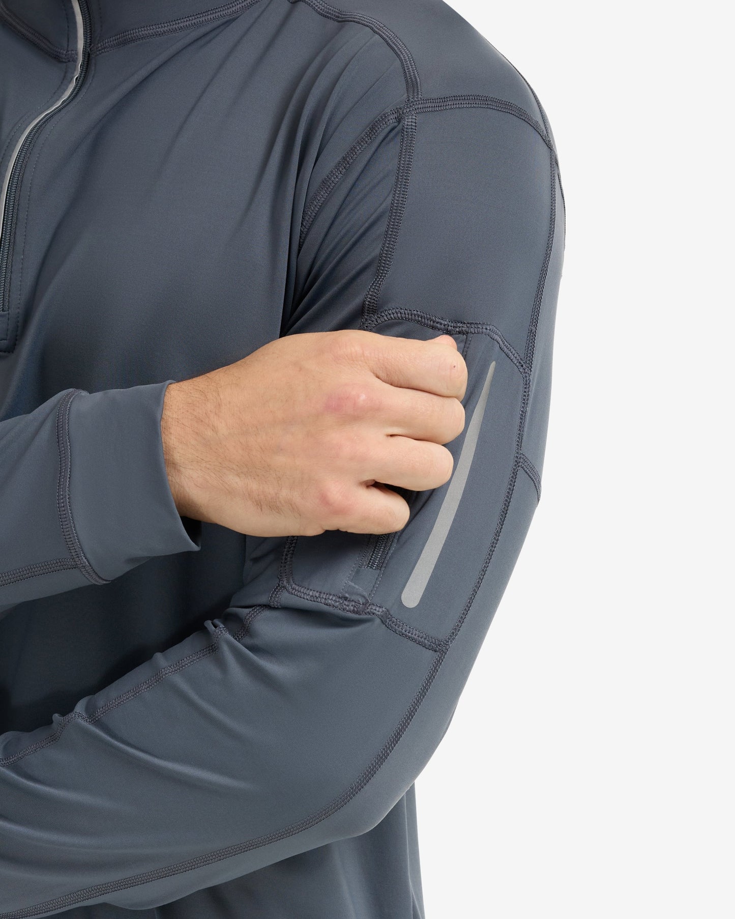 MEN'S MOCK ZIP TOP (12001)