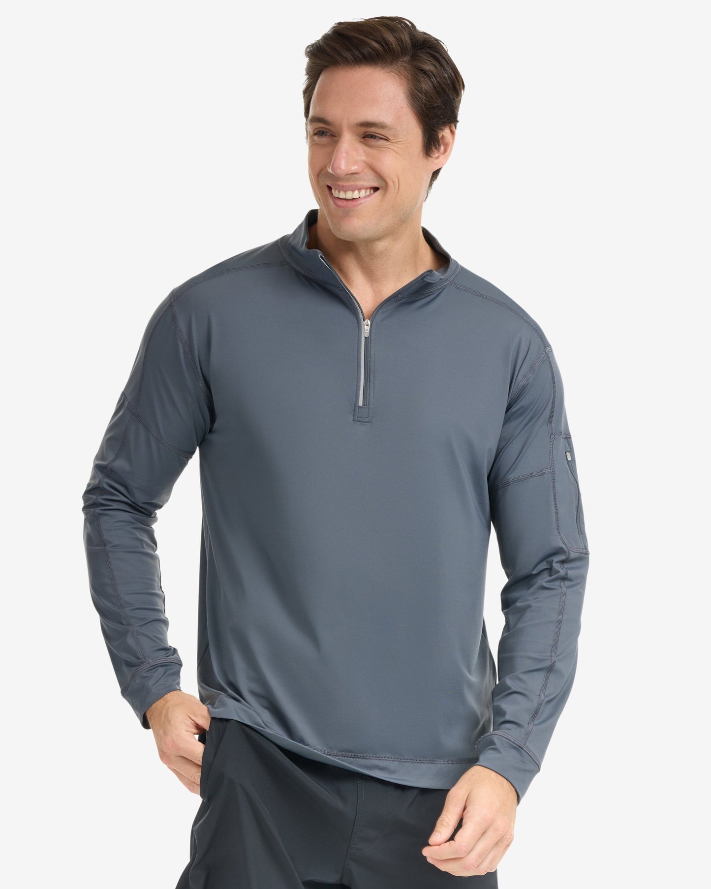 MEN'S MOCK ZIP TOP (12001)