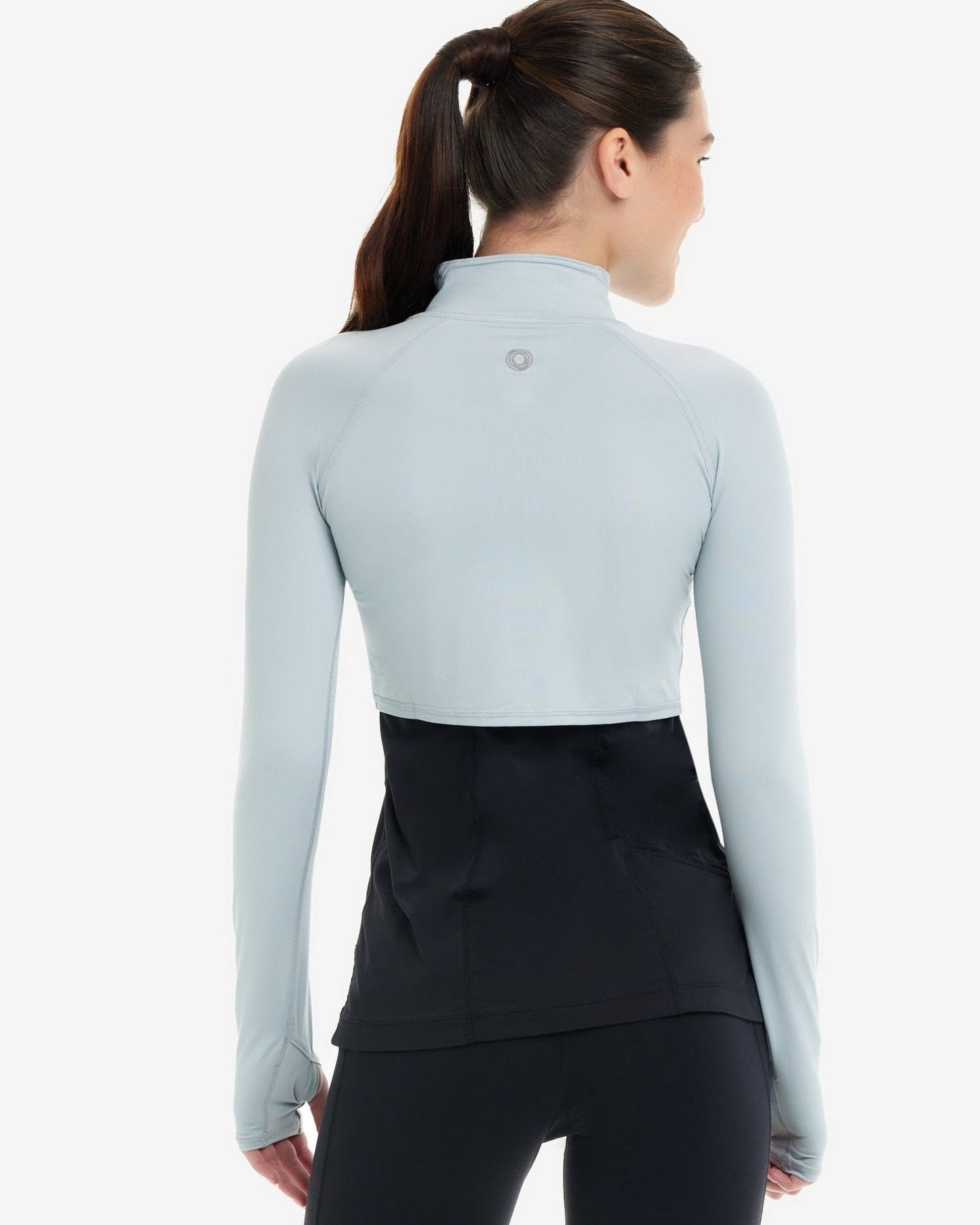 WOMEN'S FULL ZIP CROP TOP (4010)